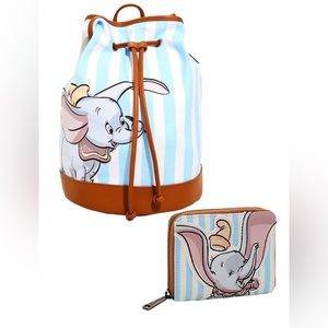 Loungefly Disney Dumbo Bucket Backpack and Wallet